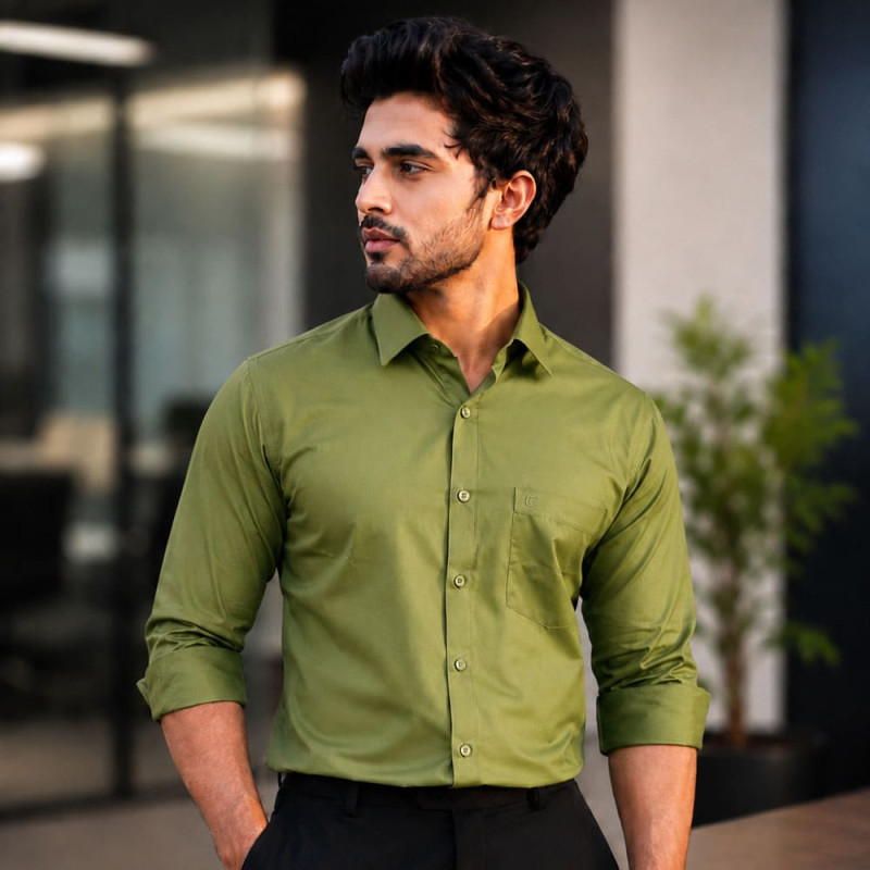 Men's Waterproof Formal Shirt - Green