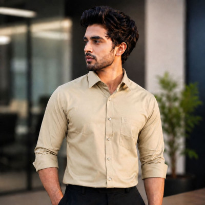 Men's Waterproof Formal Shirt - Off White