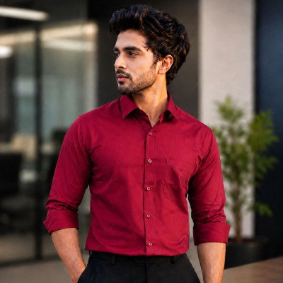 Men's Waterproof Formal Shirt - Red
